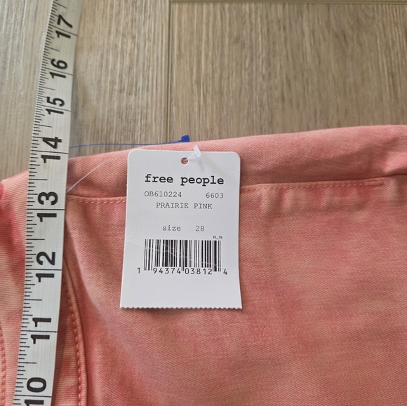 NEW Free People We The Free Float On Flare Size 28 Prairie Pink Bell Bottom - Picture 10 of 10